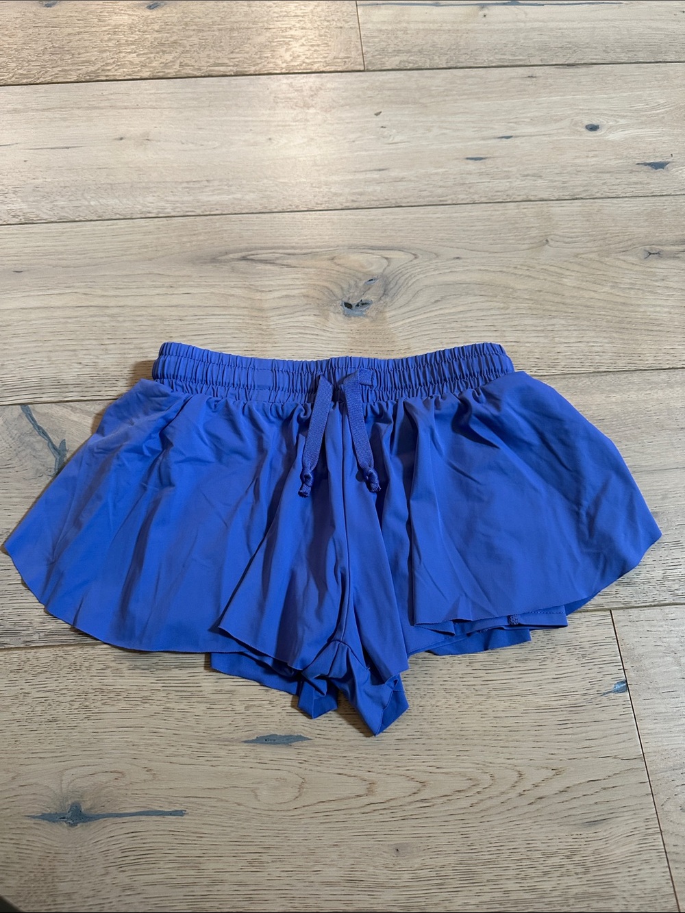 liberty Royal Blue Ruffle Athletic Shorts